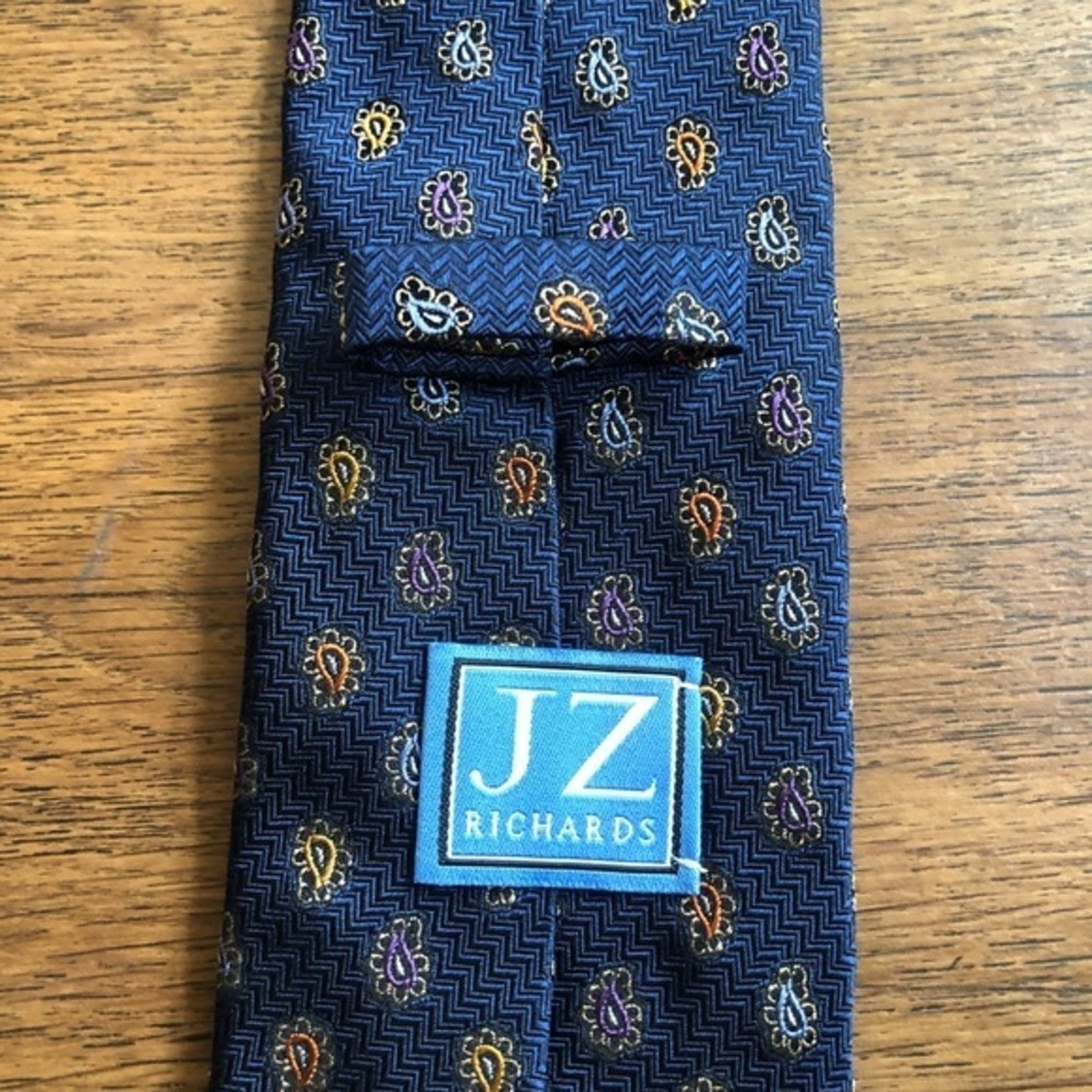 J. Z. Richards Boulder Blue & Orange Paisley Tie